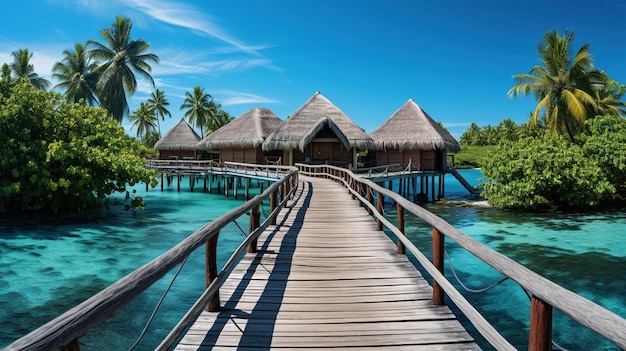 A house on a tropical island