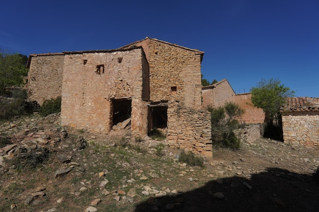 A house in a village in the mountains of provence