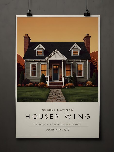 house warming poster template