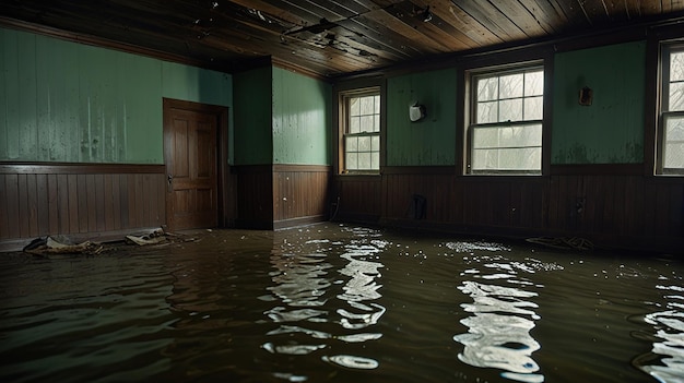 Photo the house was flooded