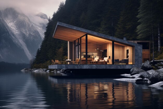 a house on the water