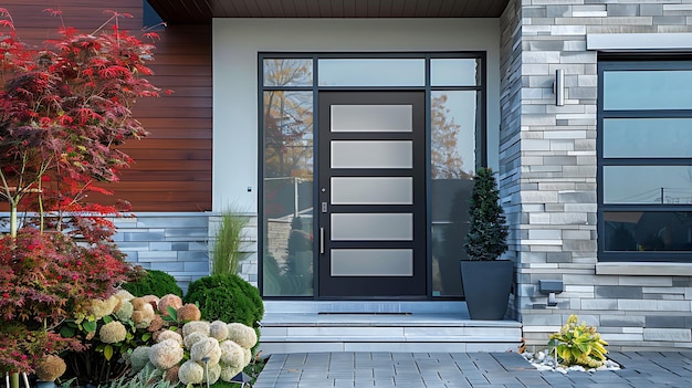 a house with a door that says welcome to the garden