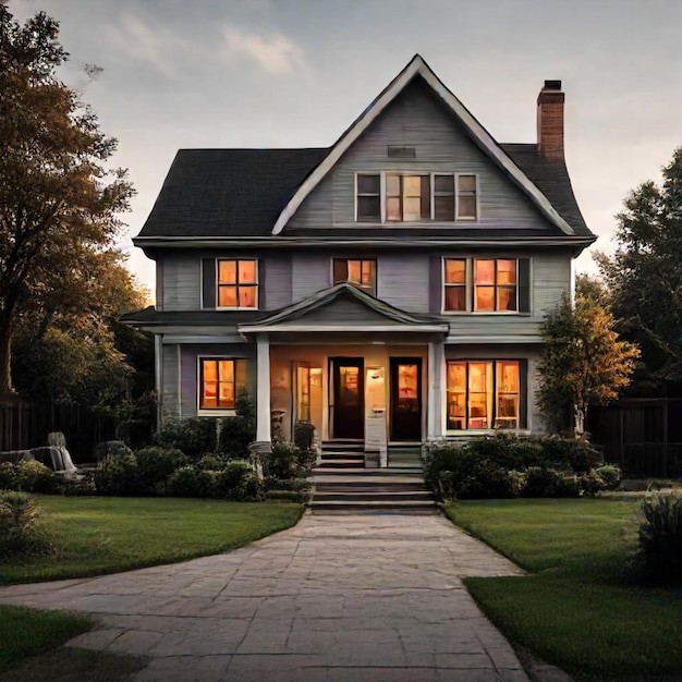 a house with a porch that has a porch that has a porch on the front