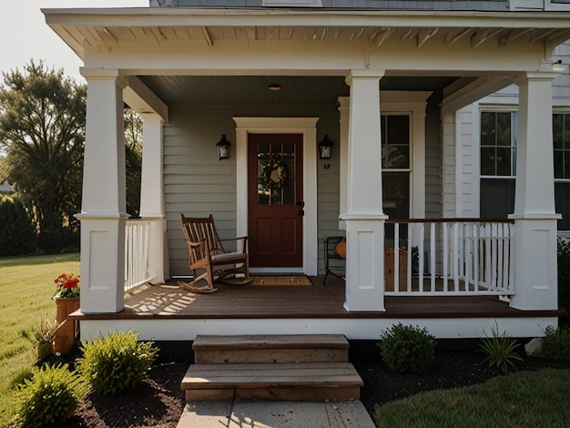 a house with a porch that has a porch with a porch