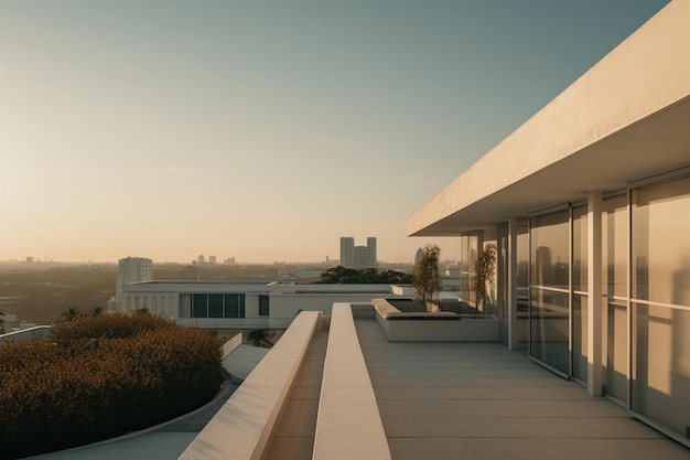 A house with a view of the city of madrid