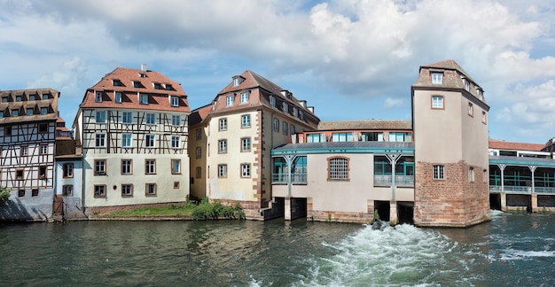 Houses by the river in Strasbourg France