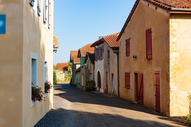 Houses of Pimbo small town along the Le Puy Route