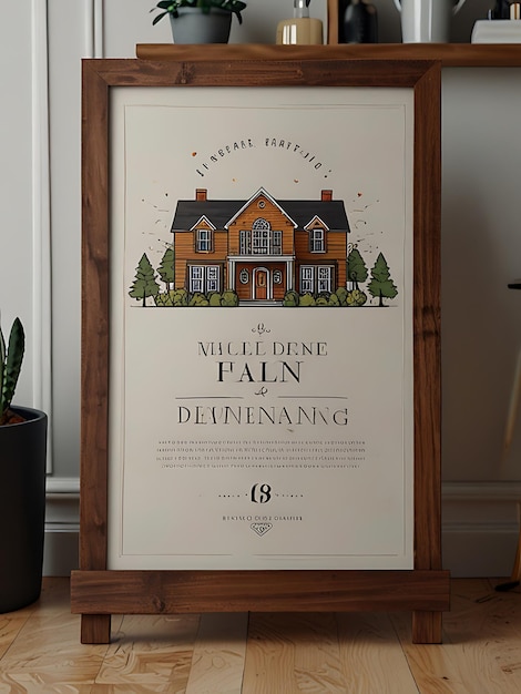 housewarming poster template design