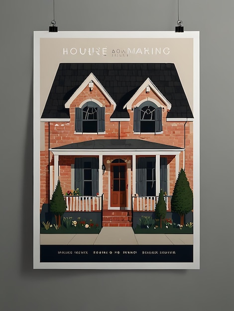 housewarming poster template design