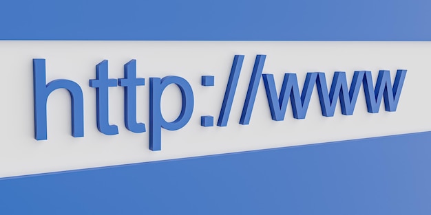 Http www internet web address in search bar of browser