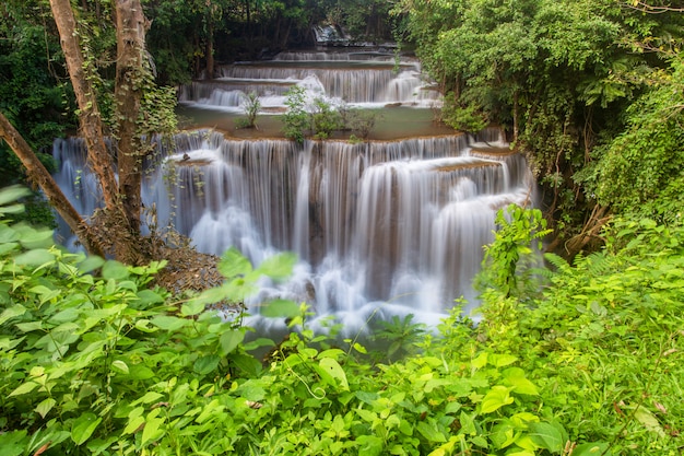 Huai Mae Khamin waterfall, Kanchanaburi, Thailand