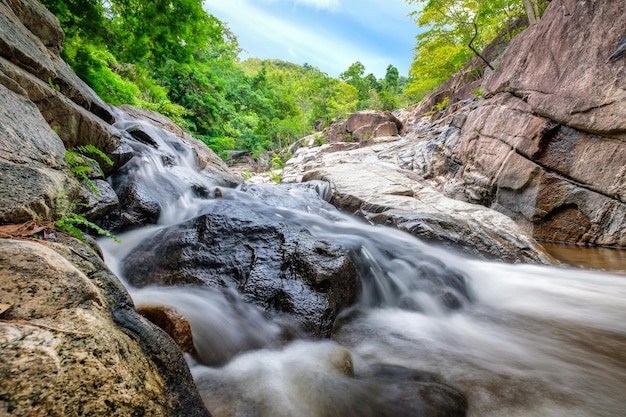 Huai yang waterfall tropical rainforest in national park