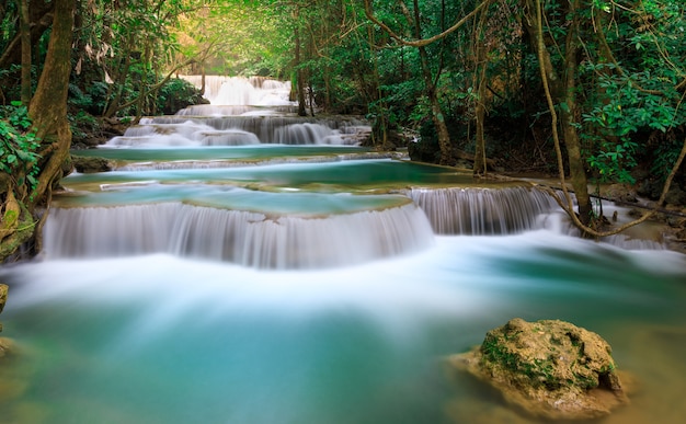 huaimae khamin waterfall srisawat district  karnchanaburi thailand