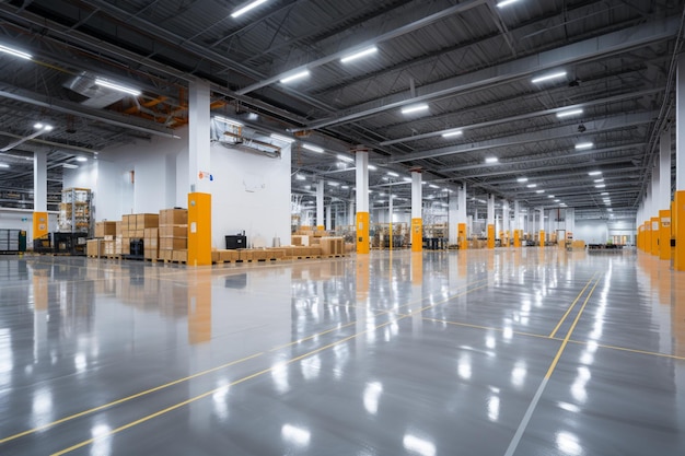 A huge brand new storehouse with ample space yet to fill