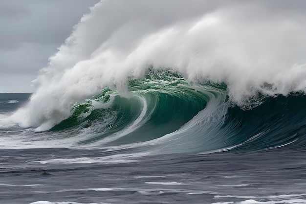 Huge wave moving towards seashore