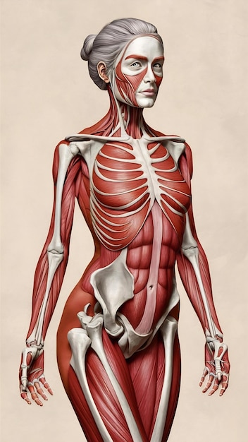 Photo human anatomy female body