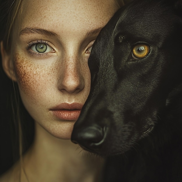 Human and Animal Hybrid Portrait Photography magazine cover