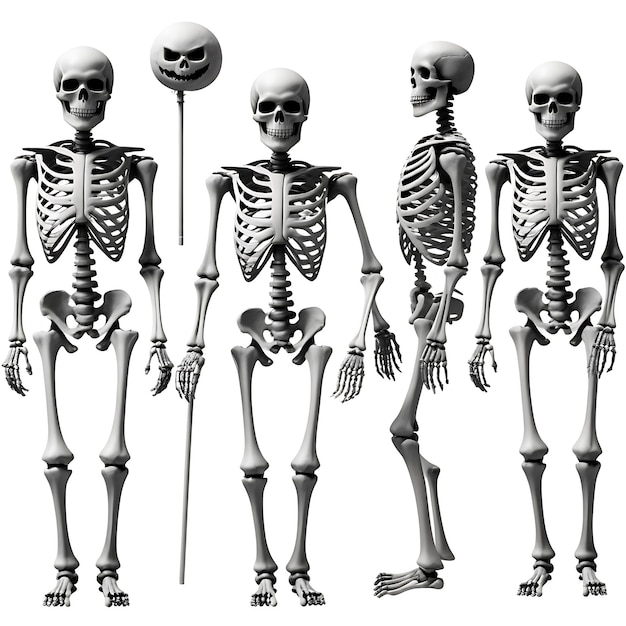 a human body skeleton for Halloween isolated human skeleton anatomy