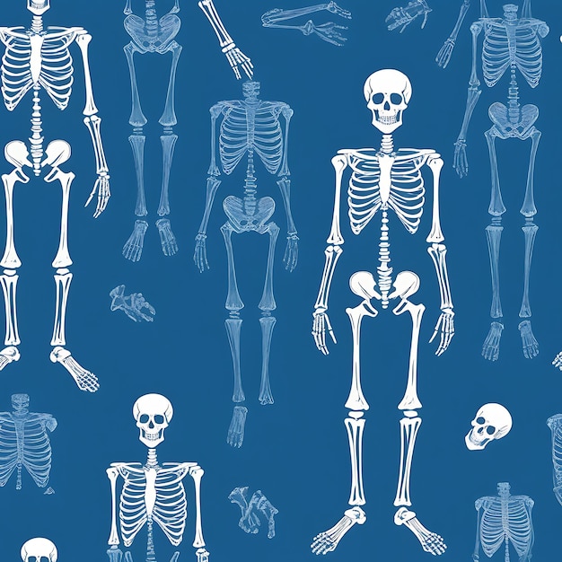 a human body skeleton for Halloween isolated human skeleton anatomy