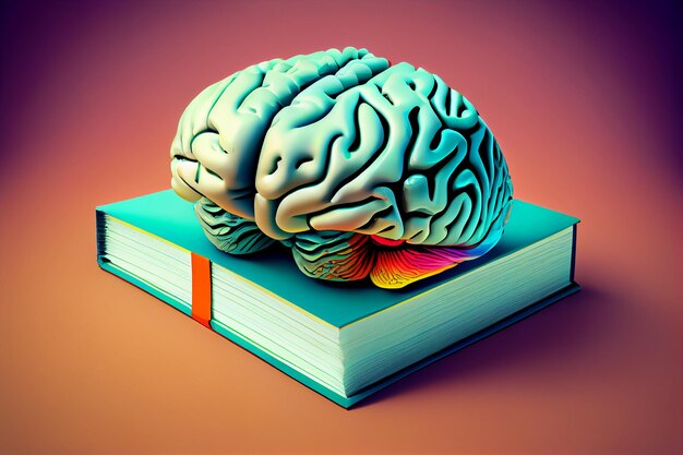 Human brain on a bookgenerative ai