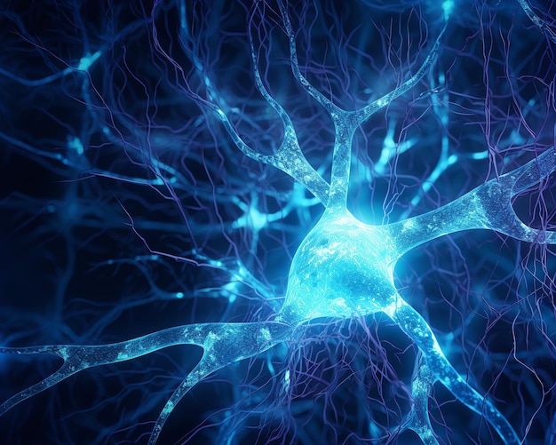 Human Brain cells Created with generative Ai technology