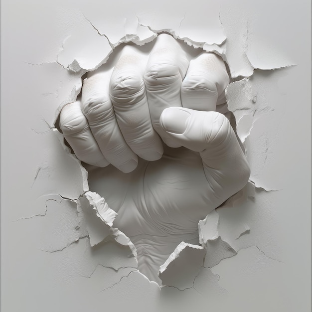 A human hand meticulously detailed for realism embodies lifelike precision and depth