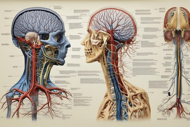 a human head with the muscles labeled and the lower jaw