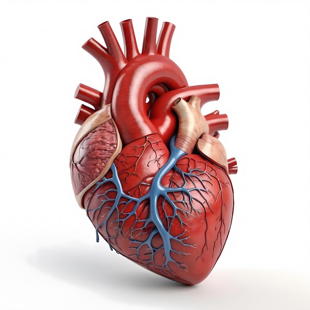 Human Heart Anatomy 3D Render