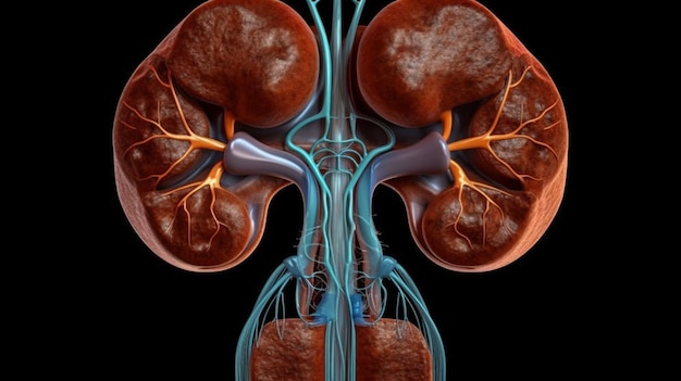 Human kidney cross sectiongenerative ai