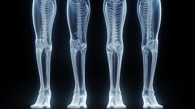 human legs x ray view