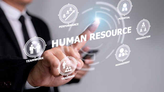 Human Resources HR management Recruitment Employment Headhunting Concept