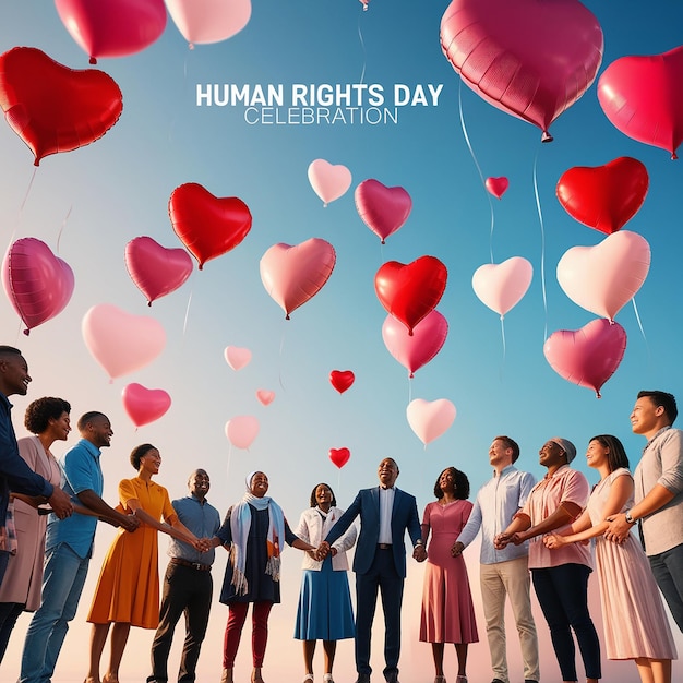 Photo human rights day advocating for justice and equality worldwide