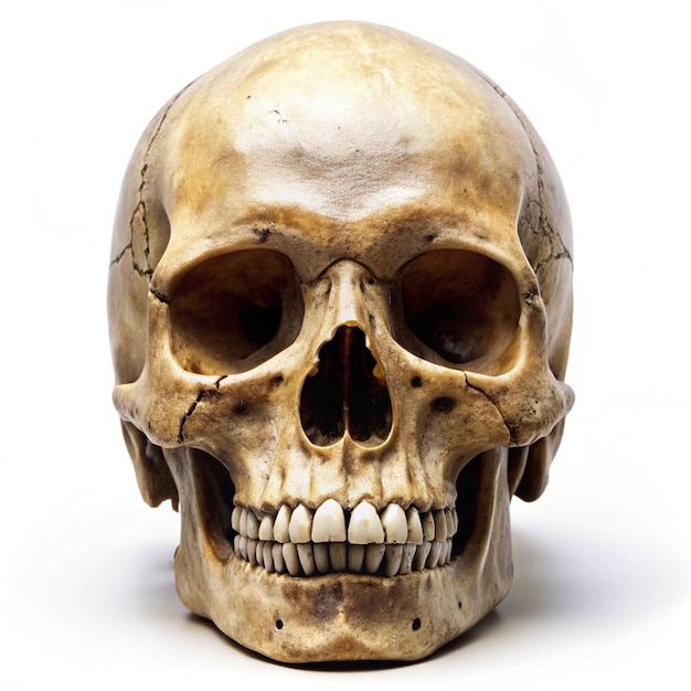 Photo human skull isolated