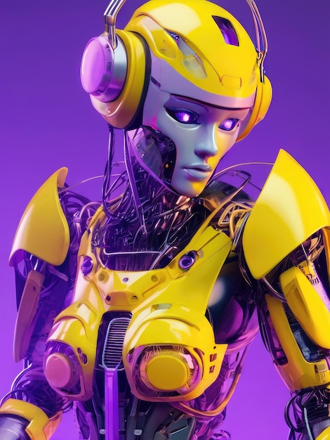 humanized robot with technology connections Generative AI