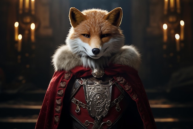 A humanoid fox