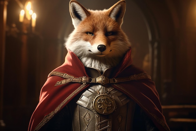 A humanoid fox