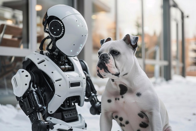 humanoid robot with dog