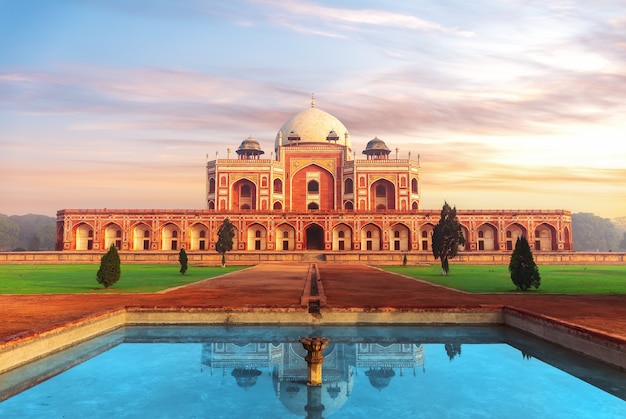 Humayun's Tomb, beautiful UNESCO object, New Delhi, India