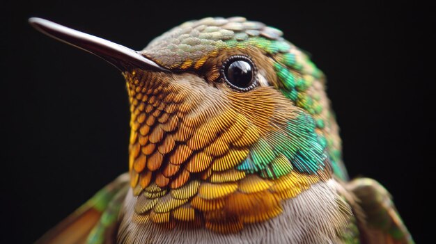 Photo hummingbird close up