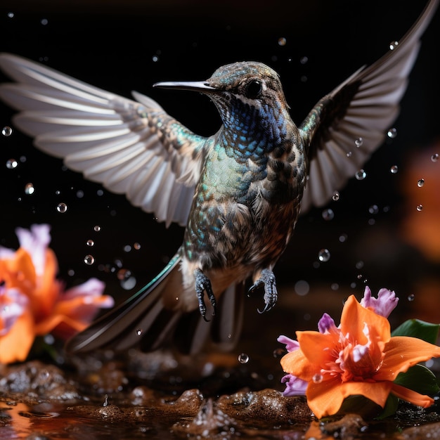 Hummingbird in Flight