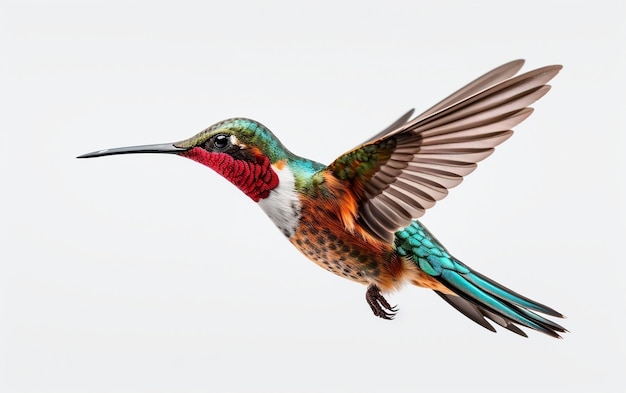 Hummingbird Stock on Isolated Background Generative AI