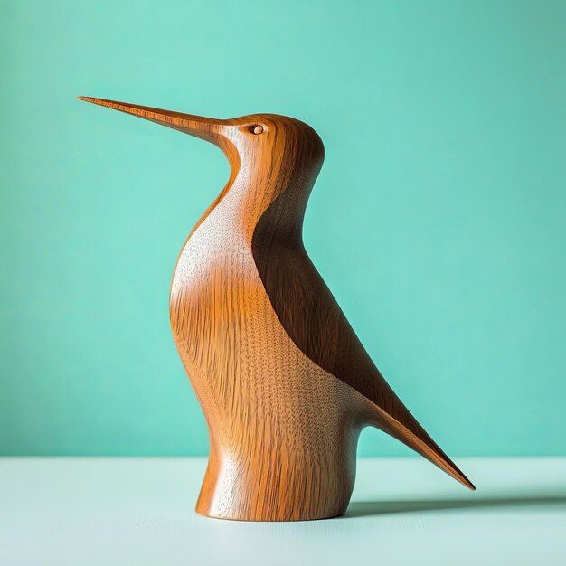 Photo hummingbird wood sculpture