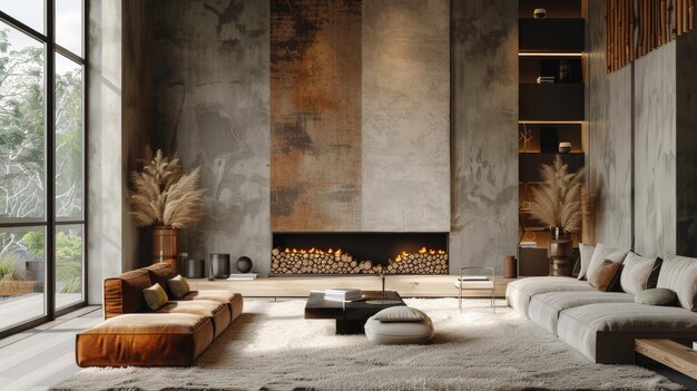 Hung above a fireplace in a cozy living room Statement Lighting Cozy Interior The frame is hung abov