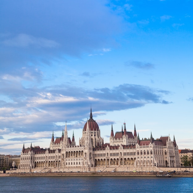 The Hungarian Parliament Building, a notable landmark of Hungary and a popular tourist destination of Budapest.