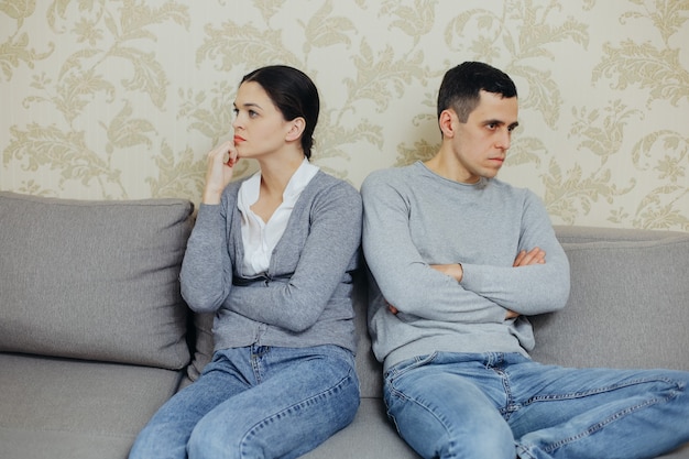 The husband and wife do not speak after the fight. Offended married couple