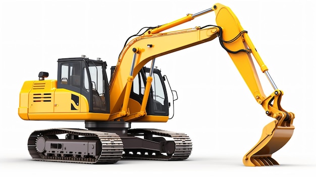 Hydraulic excavator with bucket