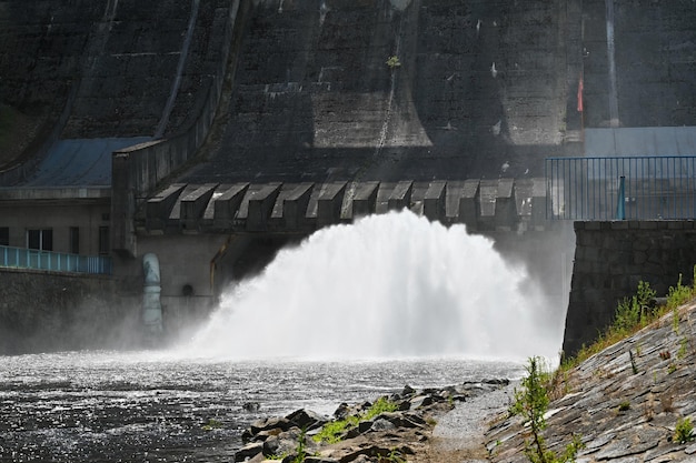 Hydroelectric power station runofriver hydroelectric power station Kaplan turbine MohelnoCzech Republic