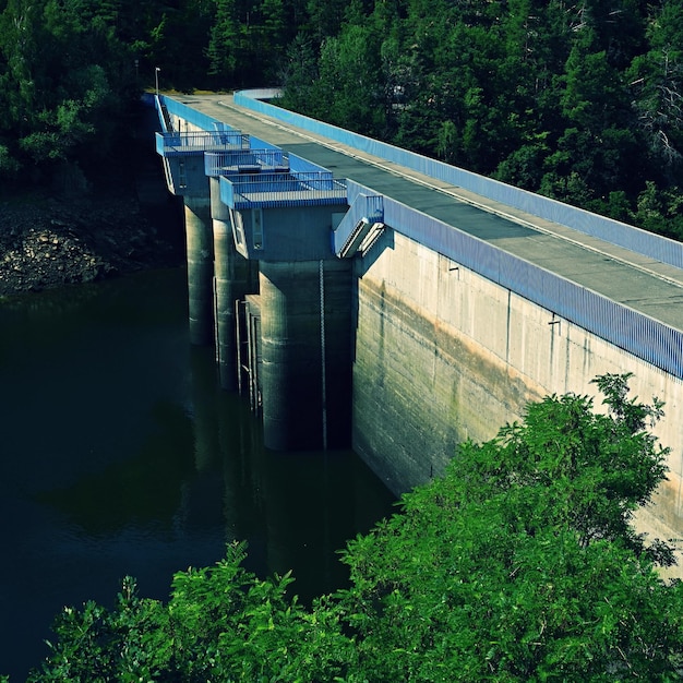 Hydroelectric power station runofriver hydroelectric power station Kaplan turbine MohelnoCzech Republic