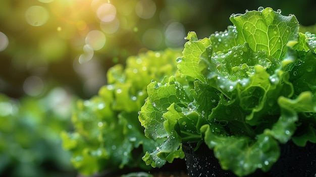 Hydroponic Lettuce Production Renewable Wallpaper