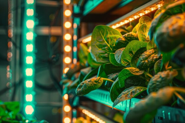 Photo hydroponics with artificial lighting